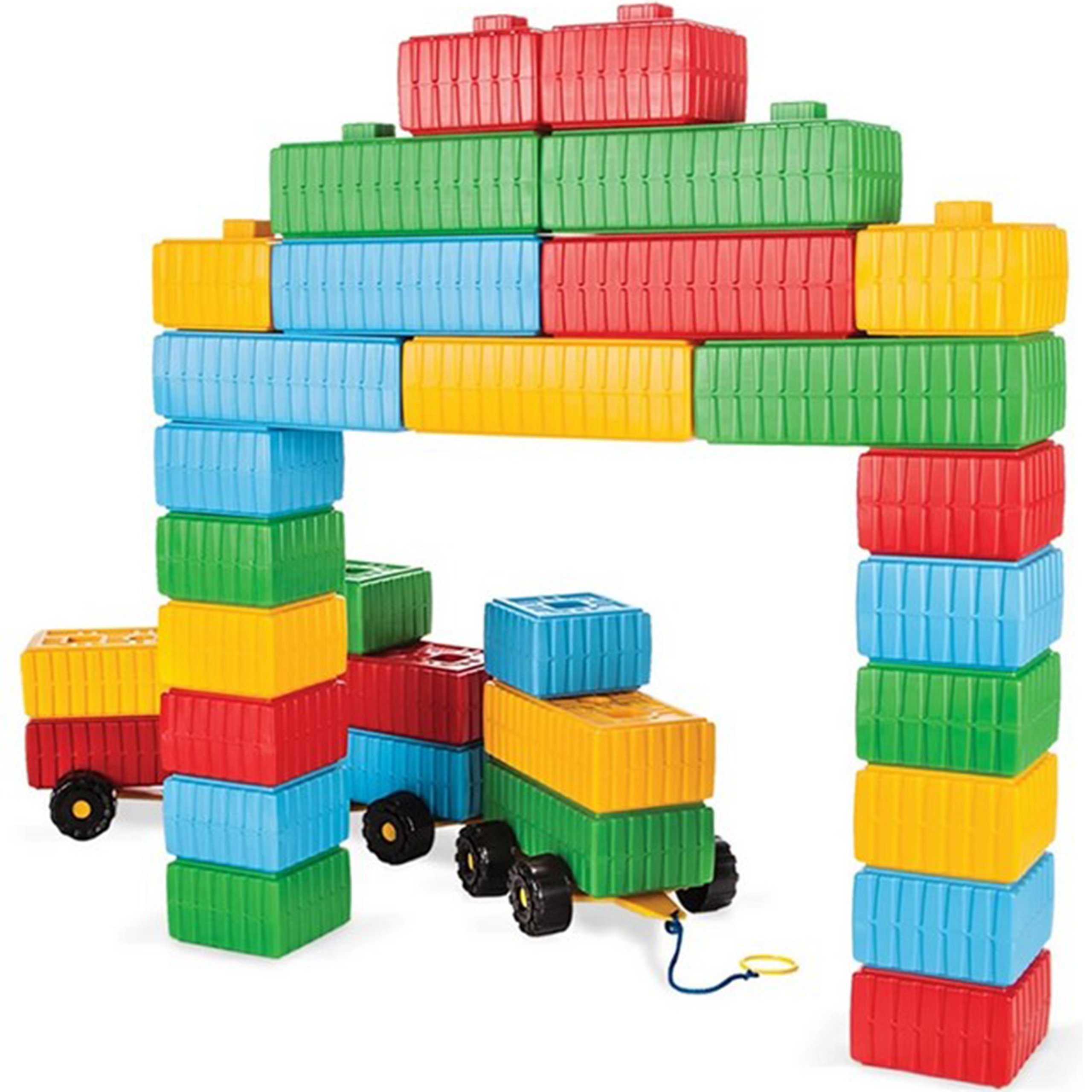 WOOPIE Construction Blocks XXL Set with Car 43 pcs.