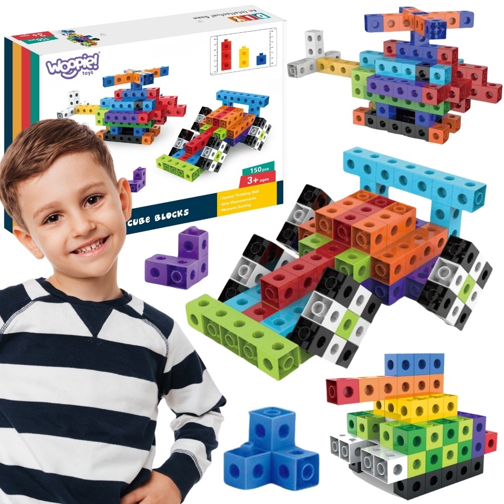 WOOPIE 3D Construction Blocks Cubes 150 pcs.
