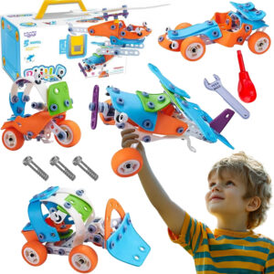 WOOPIE 5-in-1 STEM kocke za slaganje vozilo set