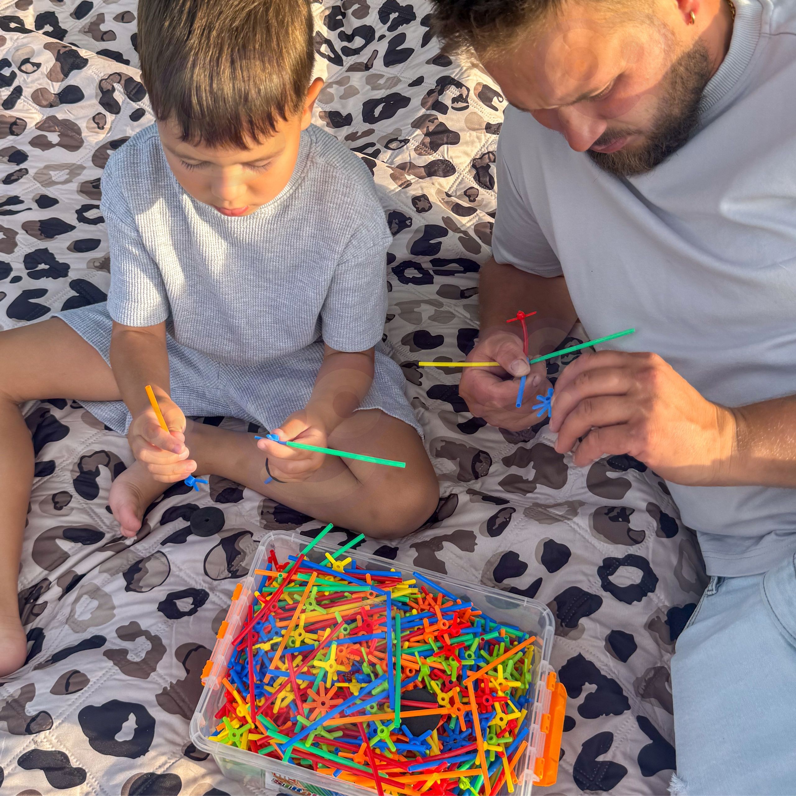 WOOPIE Building Blocks Colorful Straws 1200 pcs. - Slika 2