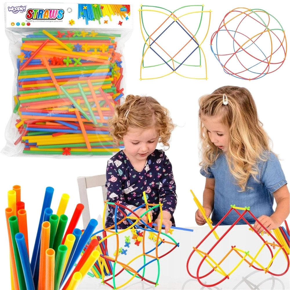 WOOPIE Building Blocks Colorful Straws 500 pcs.