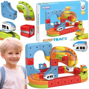 WOOPIE Magic Cube Train Construction Blocks Anti-Gravity Magnetic Track 32 pcs.