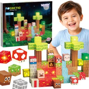 WOOPIE magnetski kocke za slaganje Forest 75 dijelova