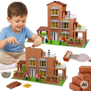 WOOPIE Brick Villa konstrukcijski set 454 dijelova Little Architect