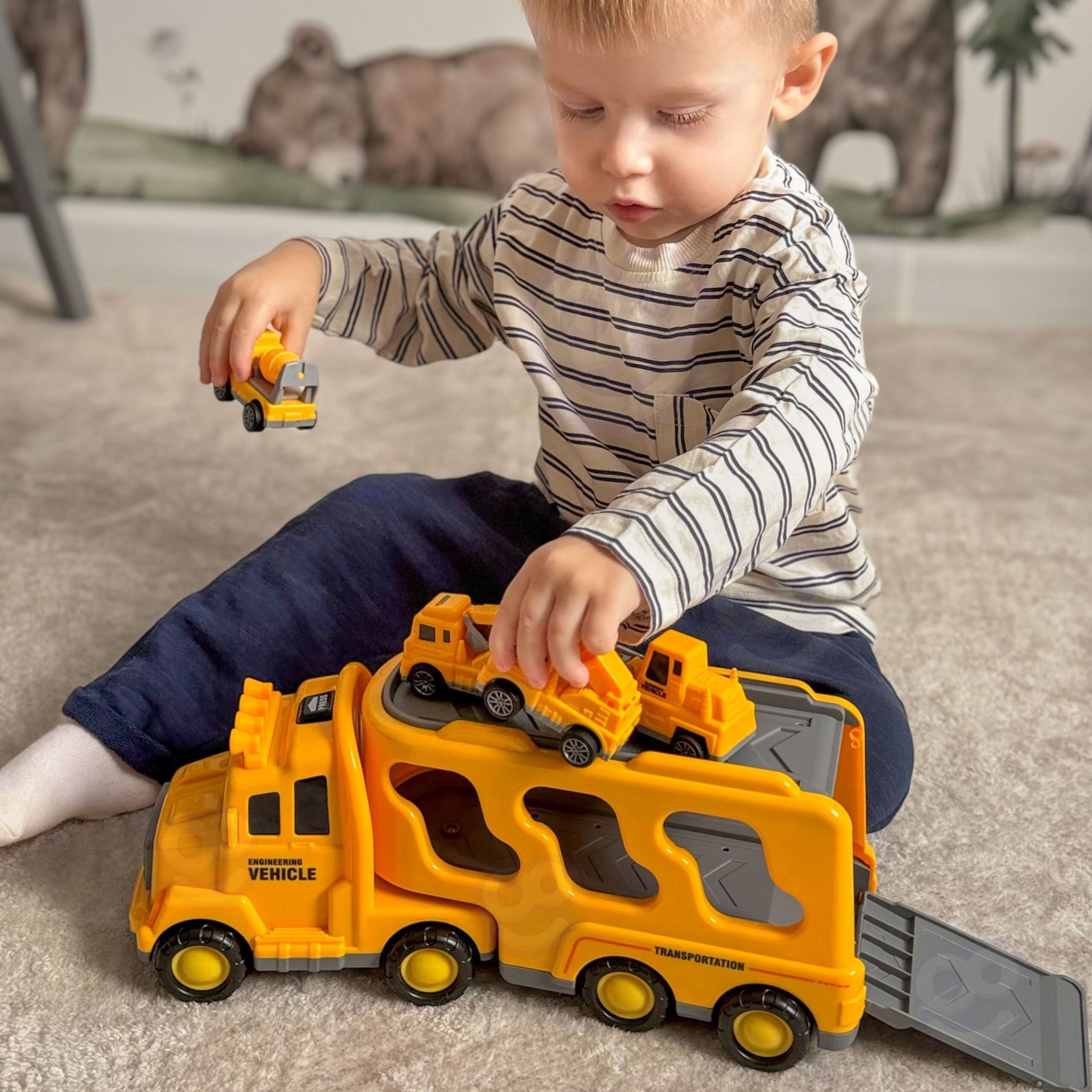 WOOPIE Road Tow Truck Set of 5 Cars - Roadside Assistance - Slika 2