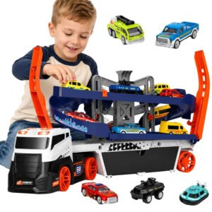 Woopie Parking Garage Track Transporter Truck Tow Truck Car XL