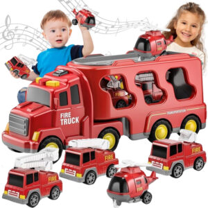 WOOPIE Road Tow Truck Set of 5 Cars – Fire Department