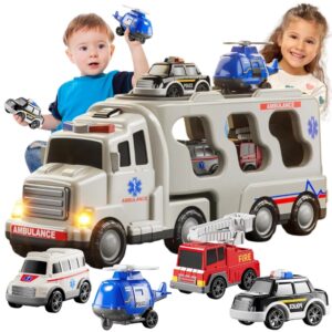 WOOPIE Road Tow Truck Set of 5 Cars – Ambulance