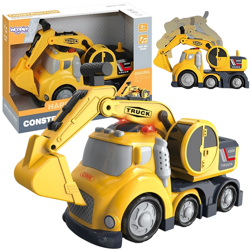 WOOPIE Excavator City Truck Sound and Light Effects