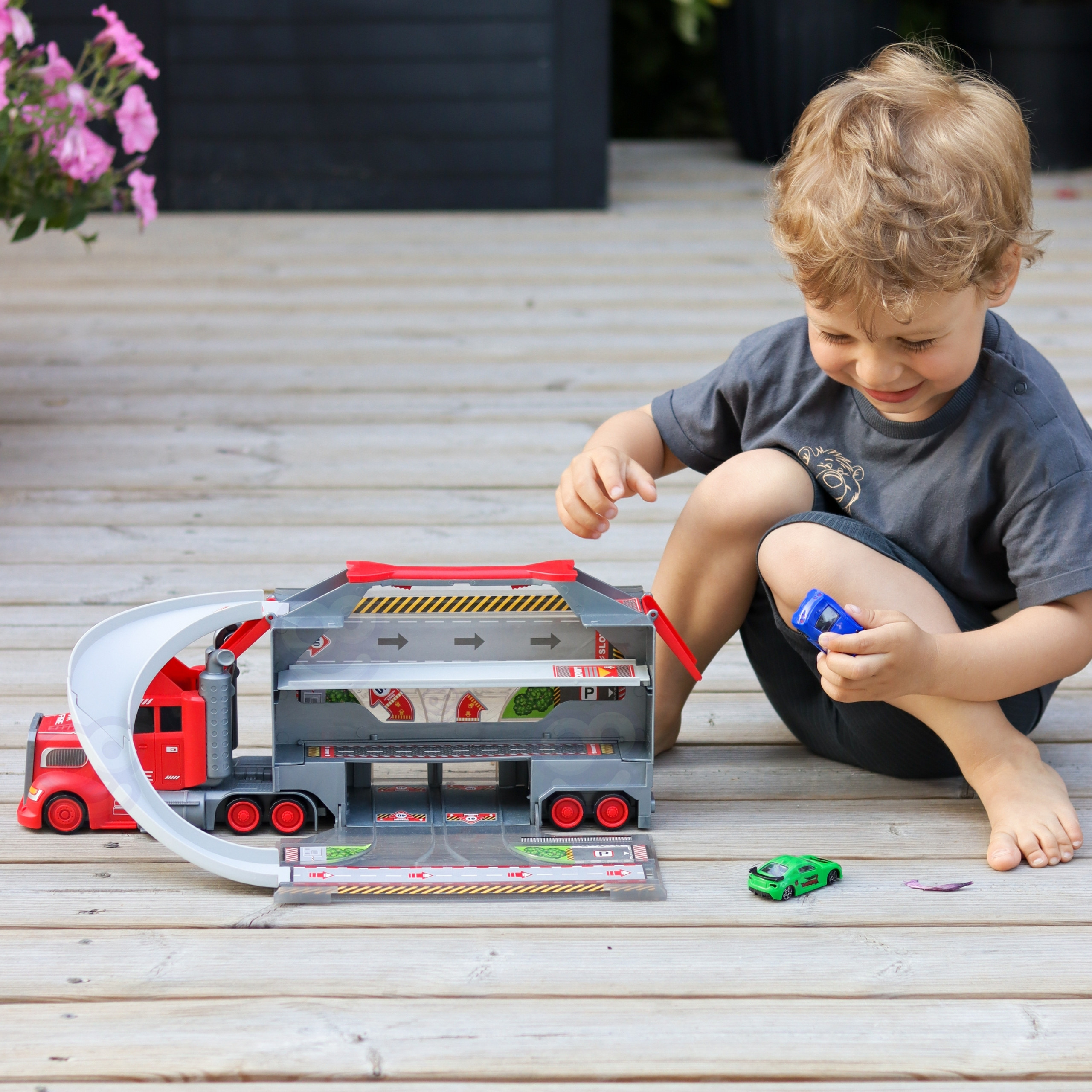 WOOPIE Truck Tow Truck Garage Race Track Set - Slika 2