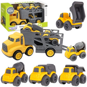 WOOPIE Tow Truck 4-in-1 Set Construction Vehicles