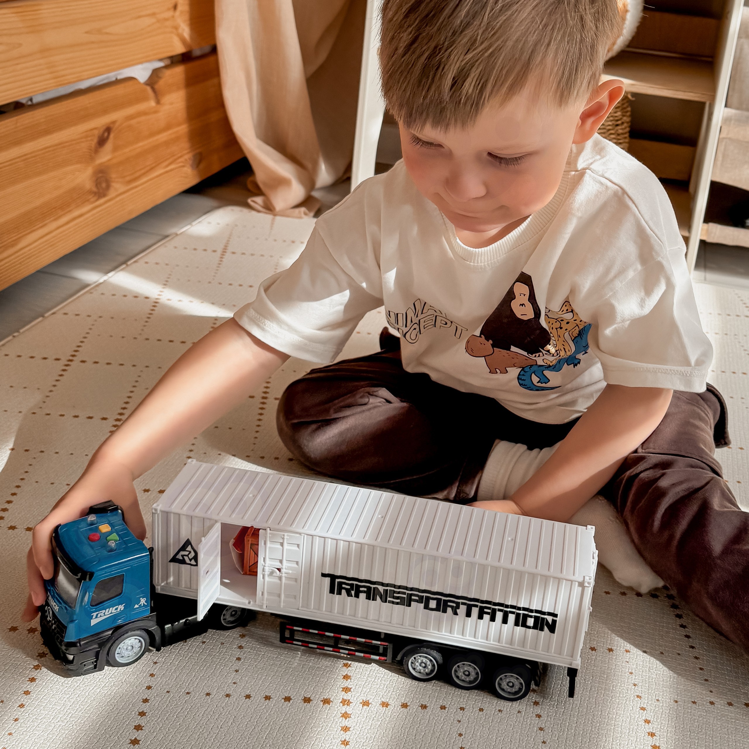 WOOPIE Container Truck with Light and Sound Effects! - Slika 2