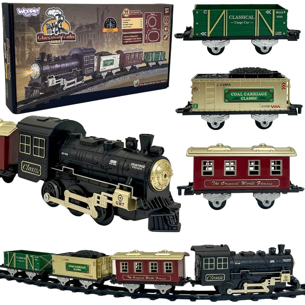 WOOPIE Classic Steam Train Locomotive Track XXL