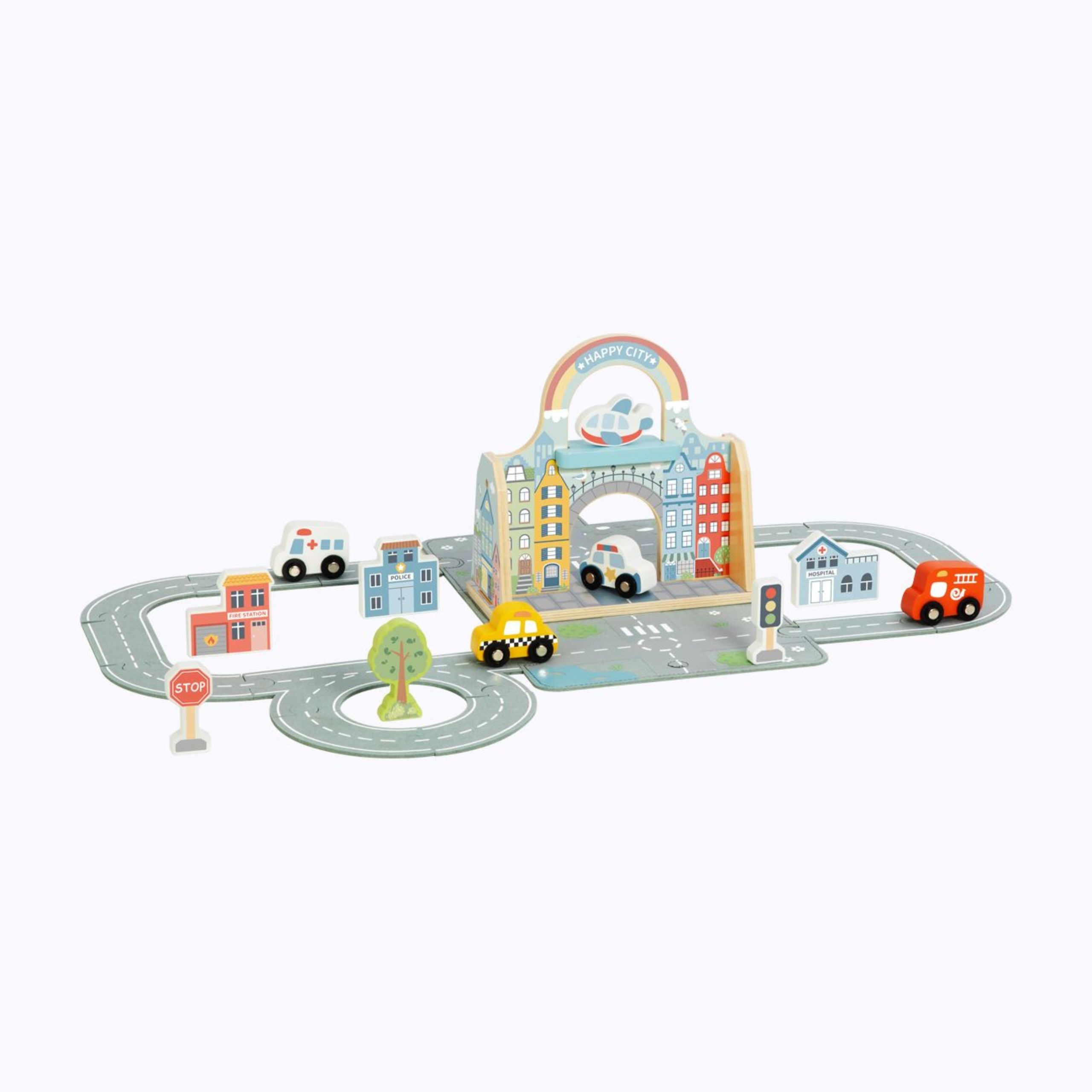 TOOKY TOY Mini City Portable Cars Bag Set - Slika 2