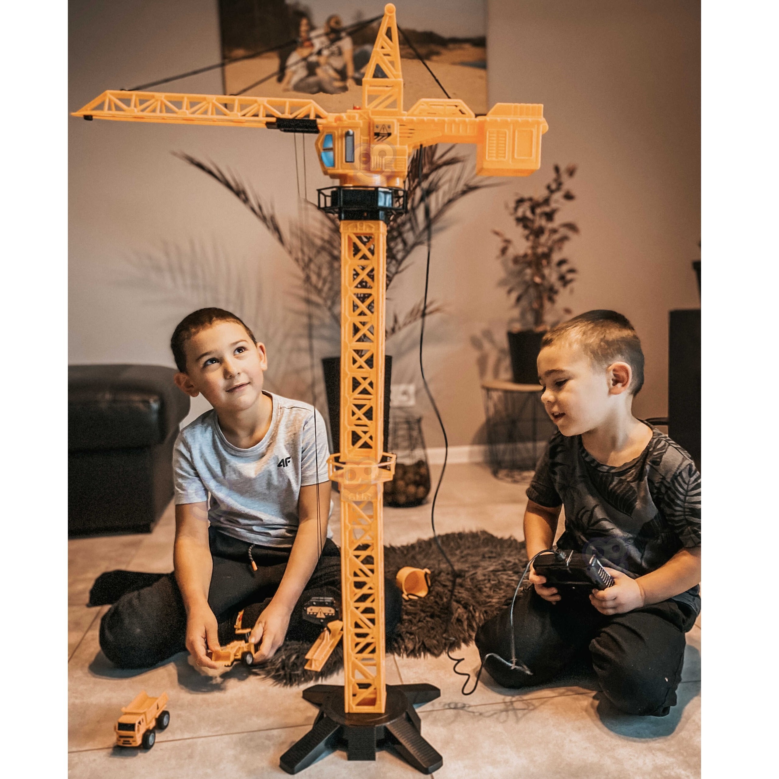 WOOPIE Remote Controlled Crane 103cm R/C Truck Excavator + 4 Accs. - Slika 2