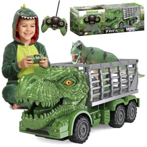 WOOPIE Remote Controlled RC Car Dinosaur Green + Figure