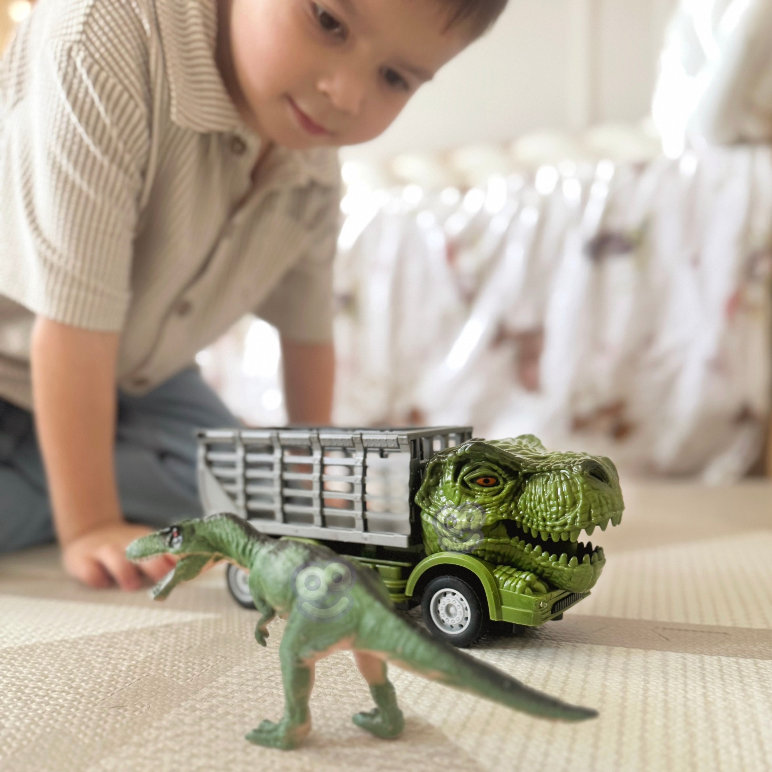 WOOPIE Remote Controlled RC Car Dinosaur Green + Figure - Slika 2