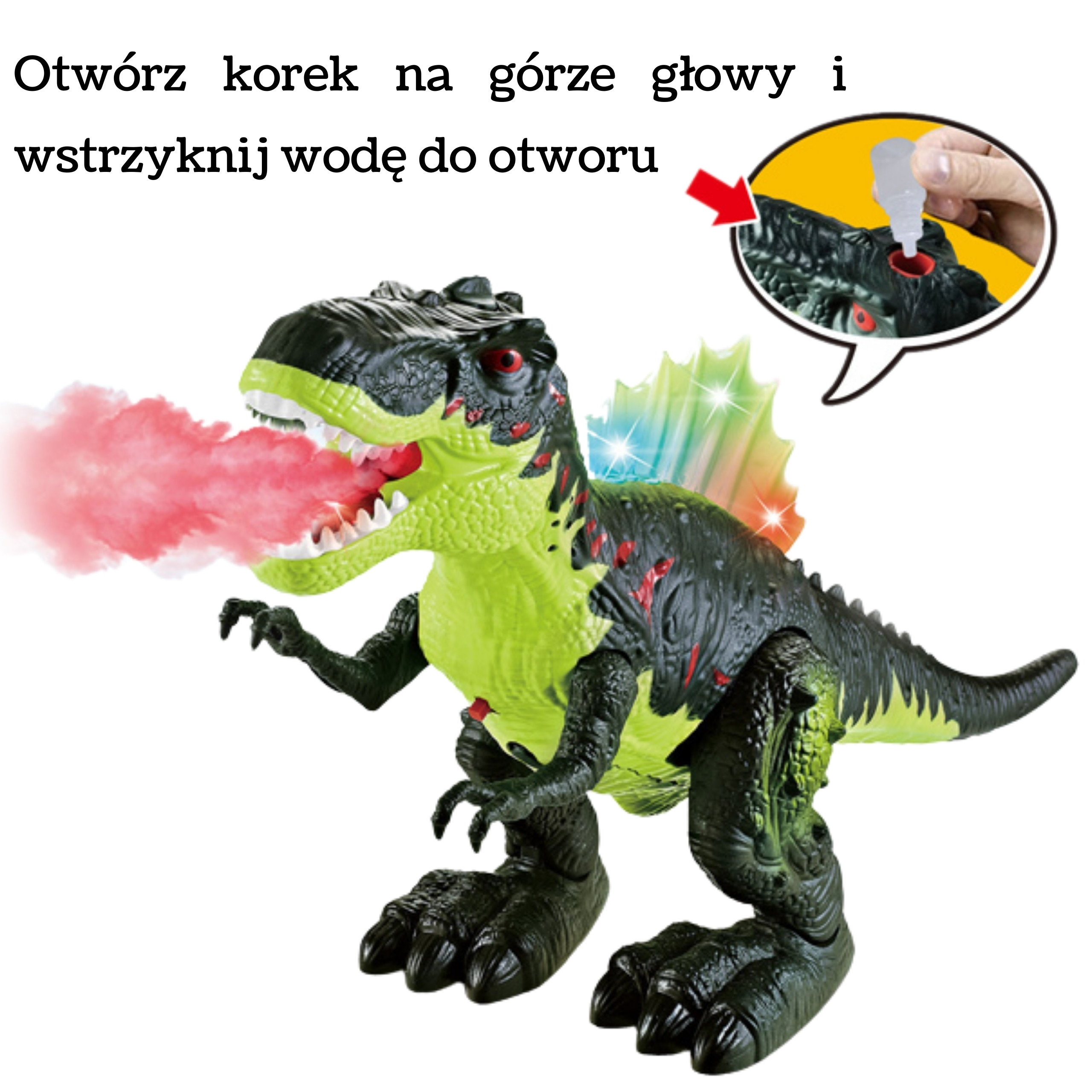 WOOPIE Walking Tyrannosaurus Rex Dinosaur Light and Sound Effects - Slika 2