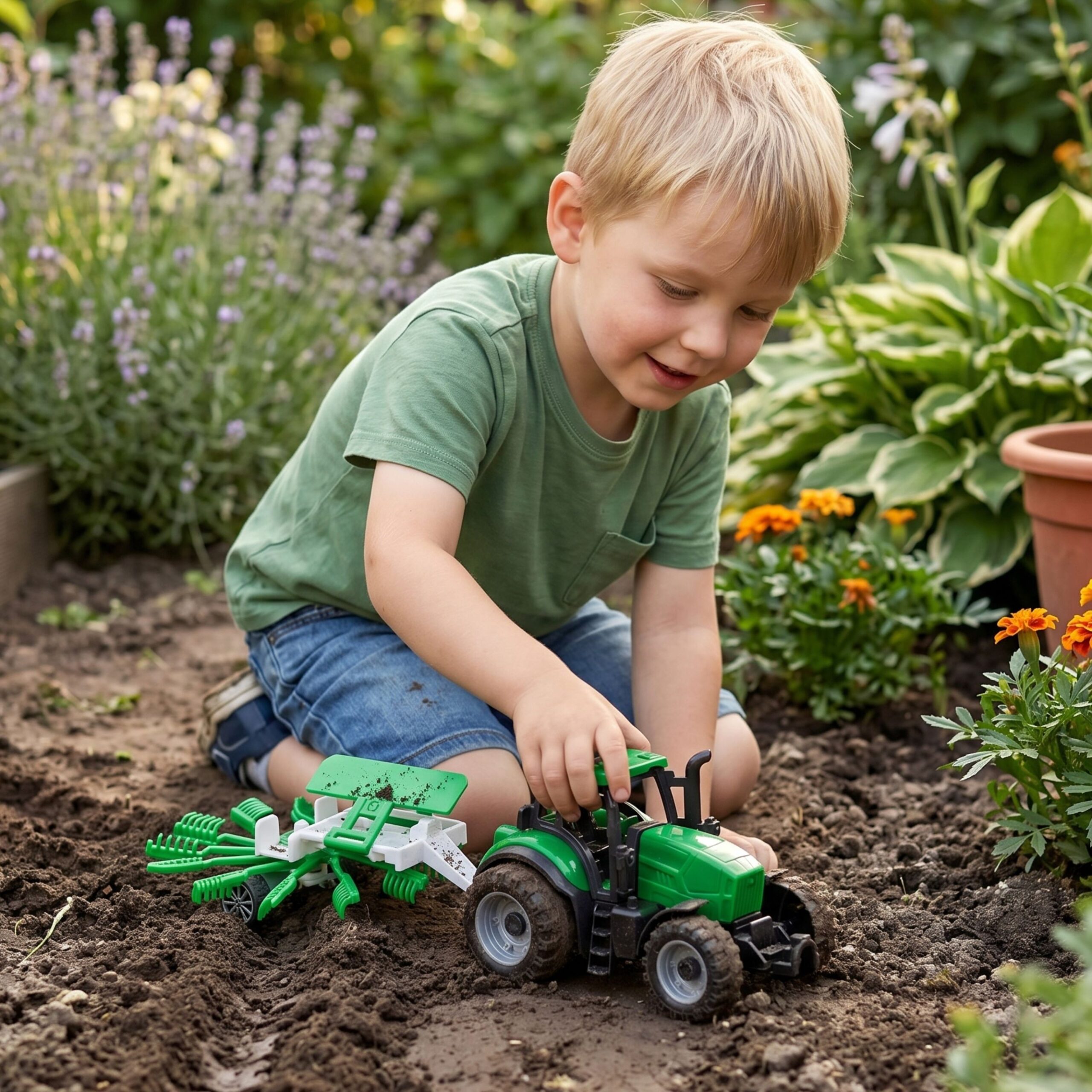 WOOPIE Farm Tractor with Rake - Slika 2
