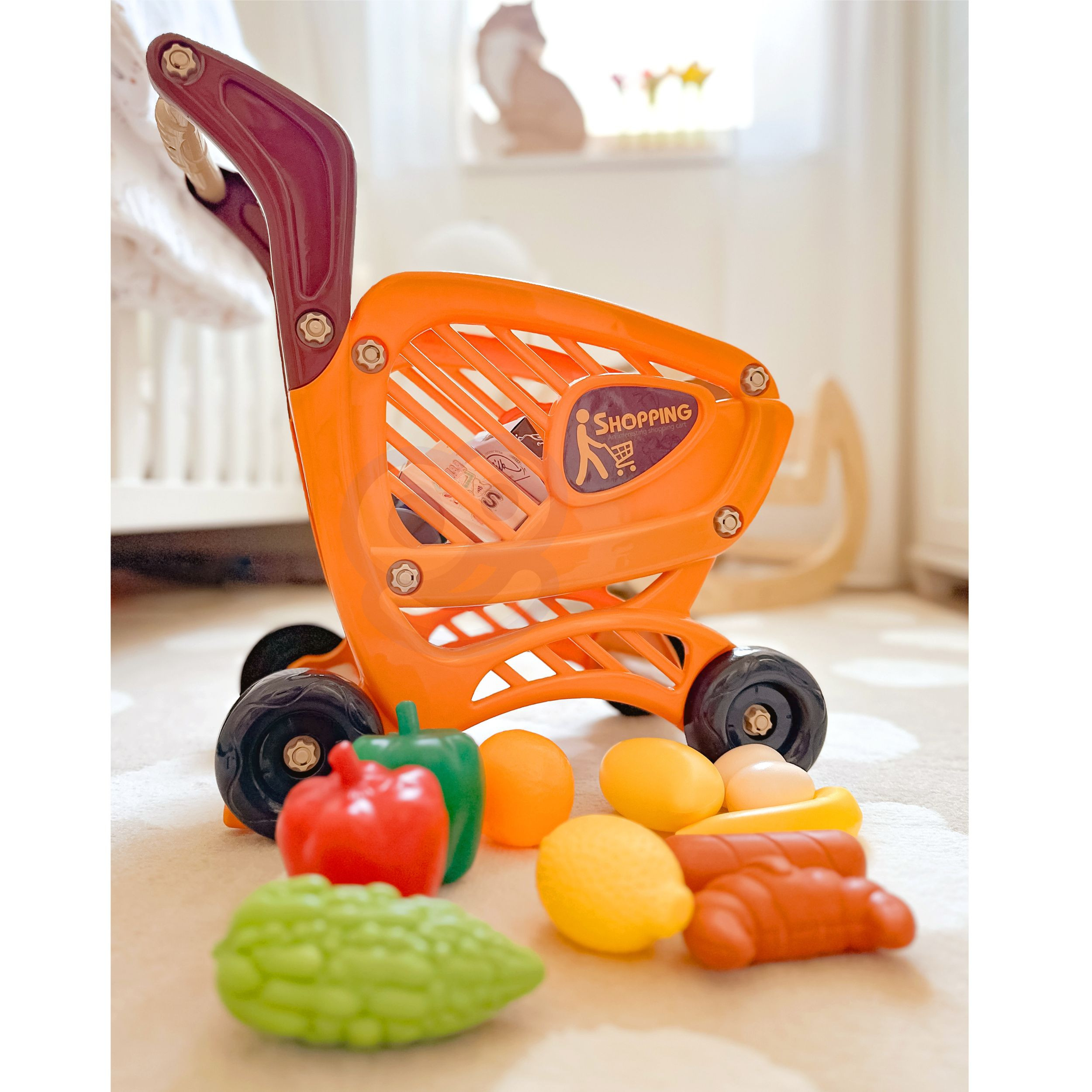WOOPIE Shopping Cart for Children Movable Parts + 42 Accs. - Slika 4