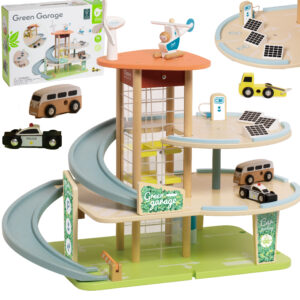 CLASSIC WORLD Wooden 3-level XL garage with elevator “Eko Strefa”