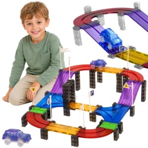 WOOPIE Magnetic Car Race Track + 137 El. Car
