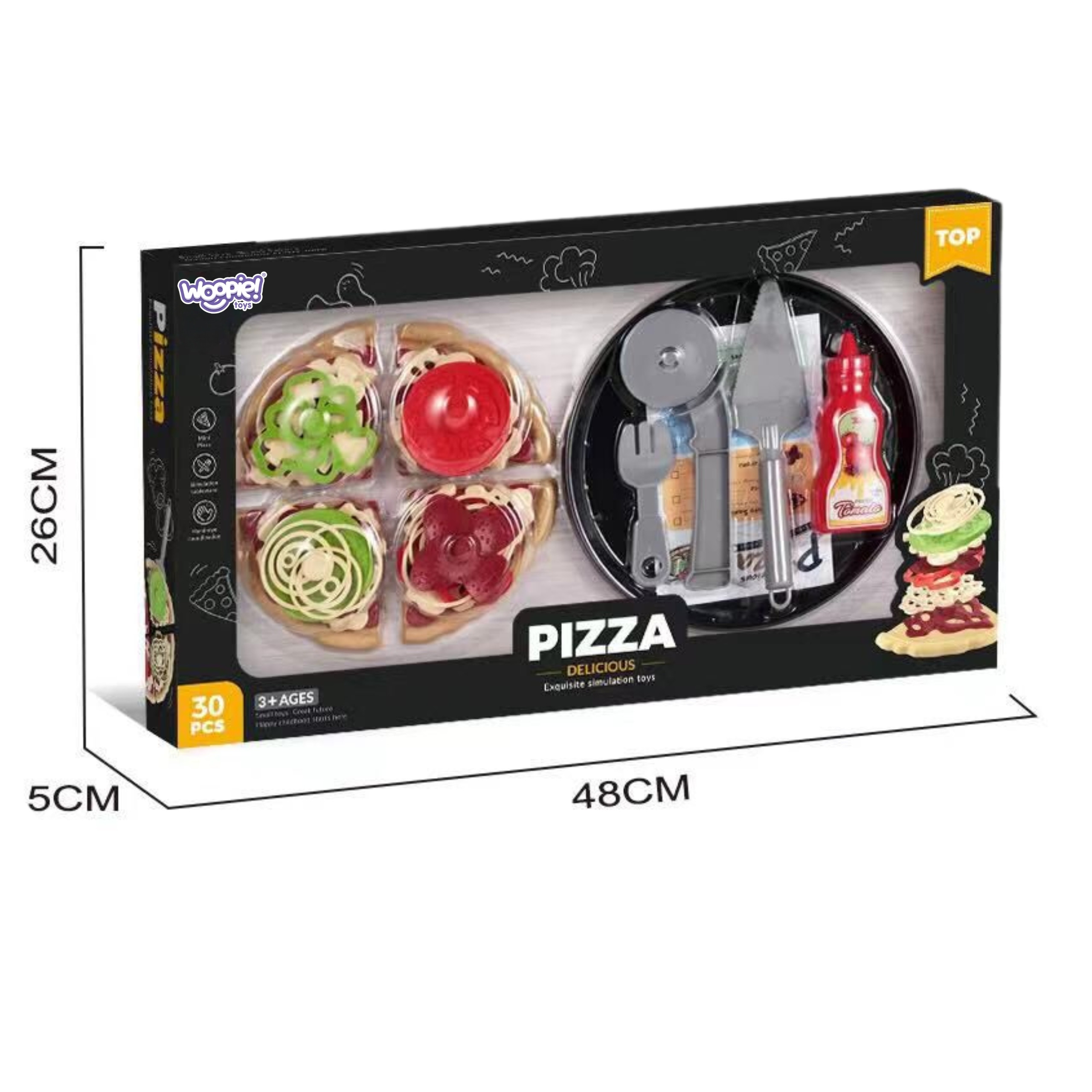 WOOPIE Pizza Slicer Set XL Restaurant 30 pcs. - Slika 7