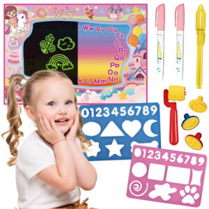 WOOPIE Water Painting Mat 2 in 1 XXL 100x70cm Glows in the Dark