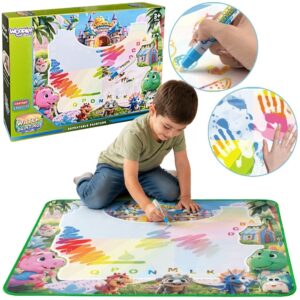 WOOPIE Water Painting Mat for Kids with Dinosaurs + Accessories