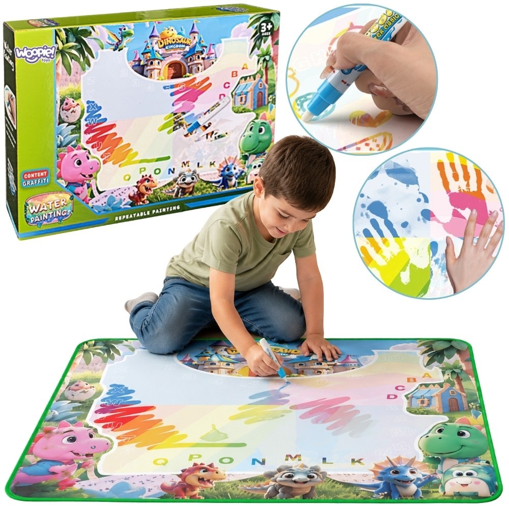 WOOPIE Water Painting Mat for Kids with Dinosaurs + Accessories