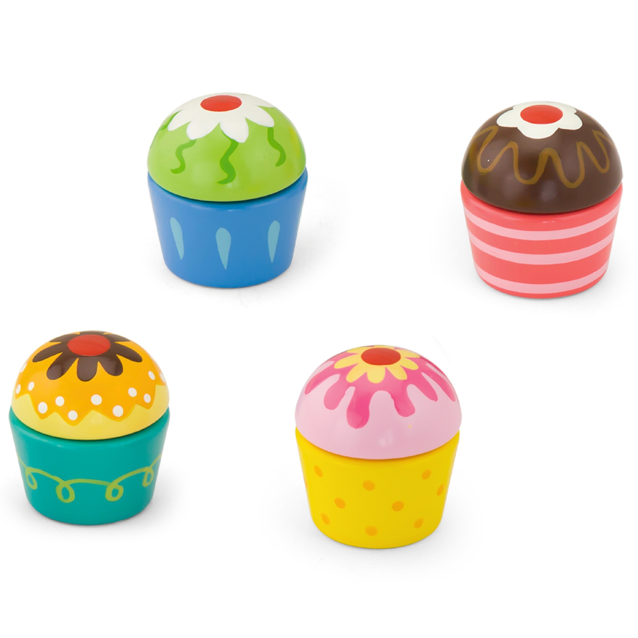 Viga Wooden Cookies Cupcakes 4 pcs - Slika 5