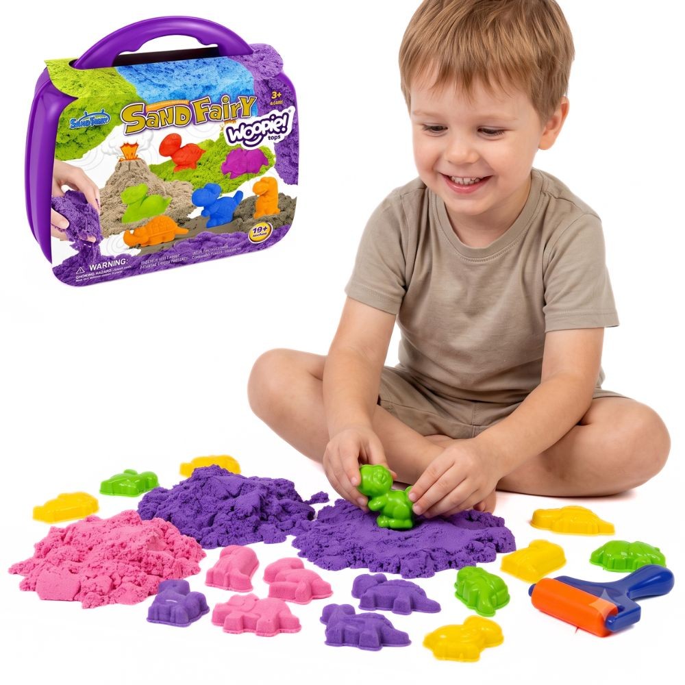 WOOPIE Kinetic Sand Set Dinosaurs 13 pcs