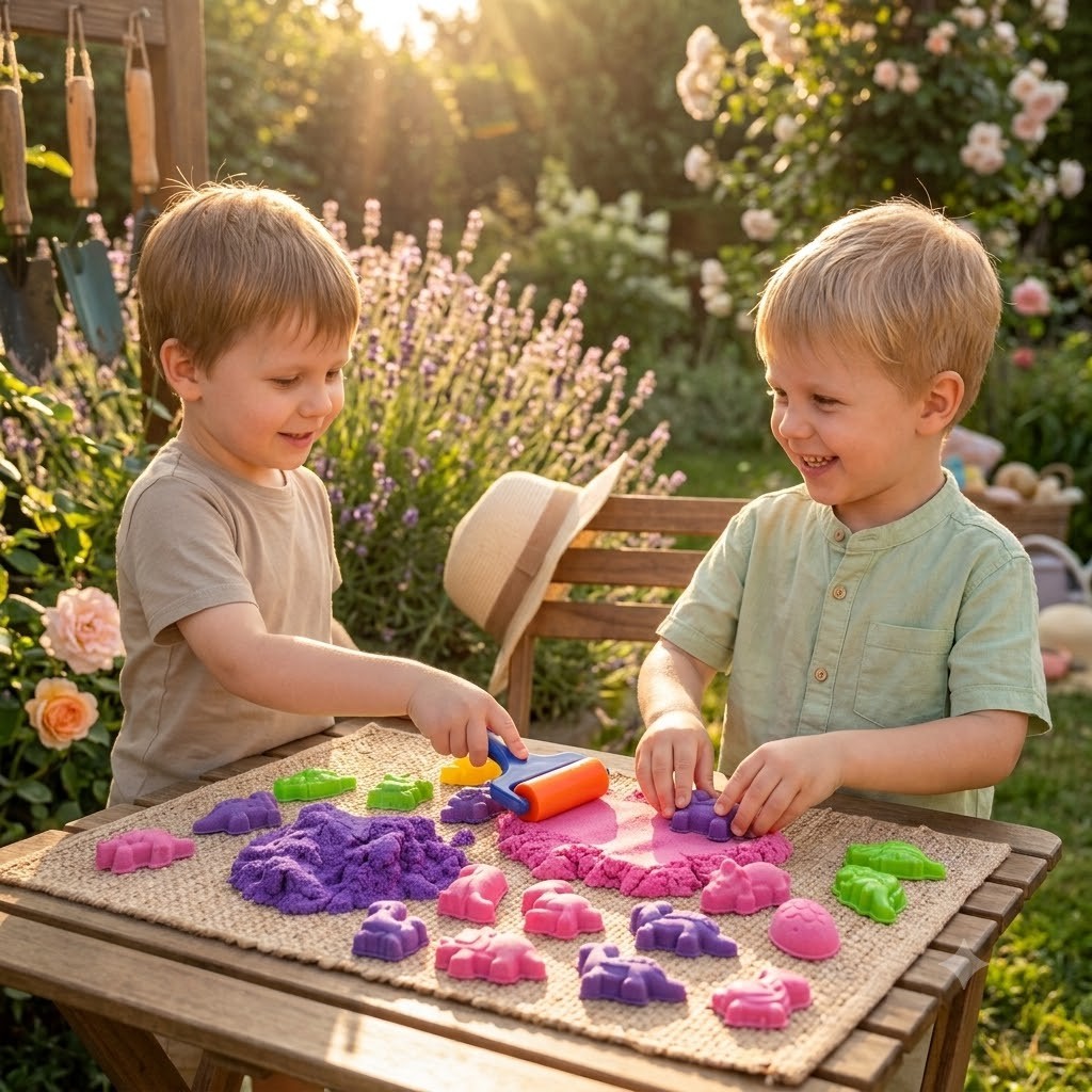 WOOPIE Kinetic Sand Set Dinosaurs 13 pcs - Slika 2