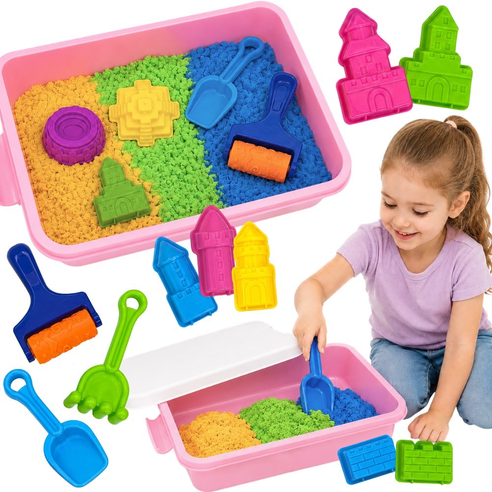 WOOPIE Kinetic Sand Magic Castle Set 22 pcs Suitcase