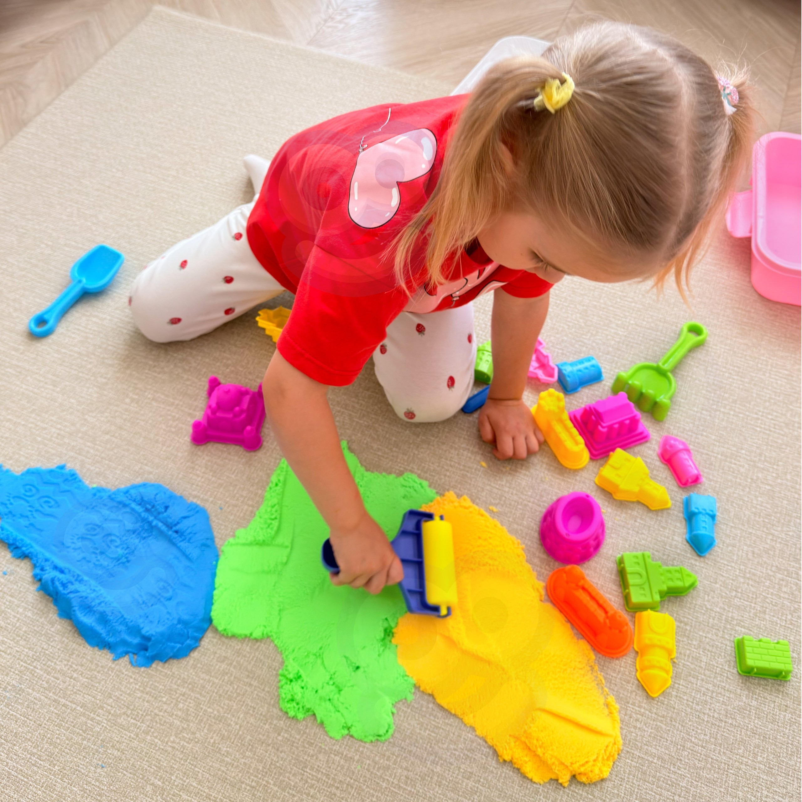 WOOPIE Kinetic Sand Magic Castle Set 22 pcs Suitcase - Slika 2