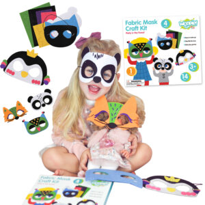 WOOPIE ART&FUN Creative Set of Felt Masks DIY 4 pcs.