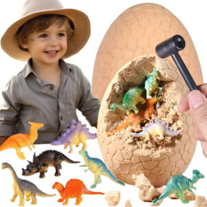 WOOPIE Dinosaur Egg Dig Archaeologist’s Kit to Excavate 12 Dinosaurs
