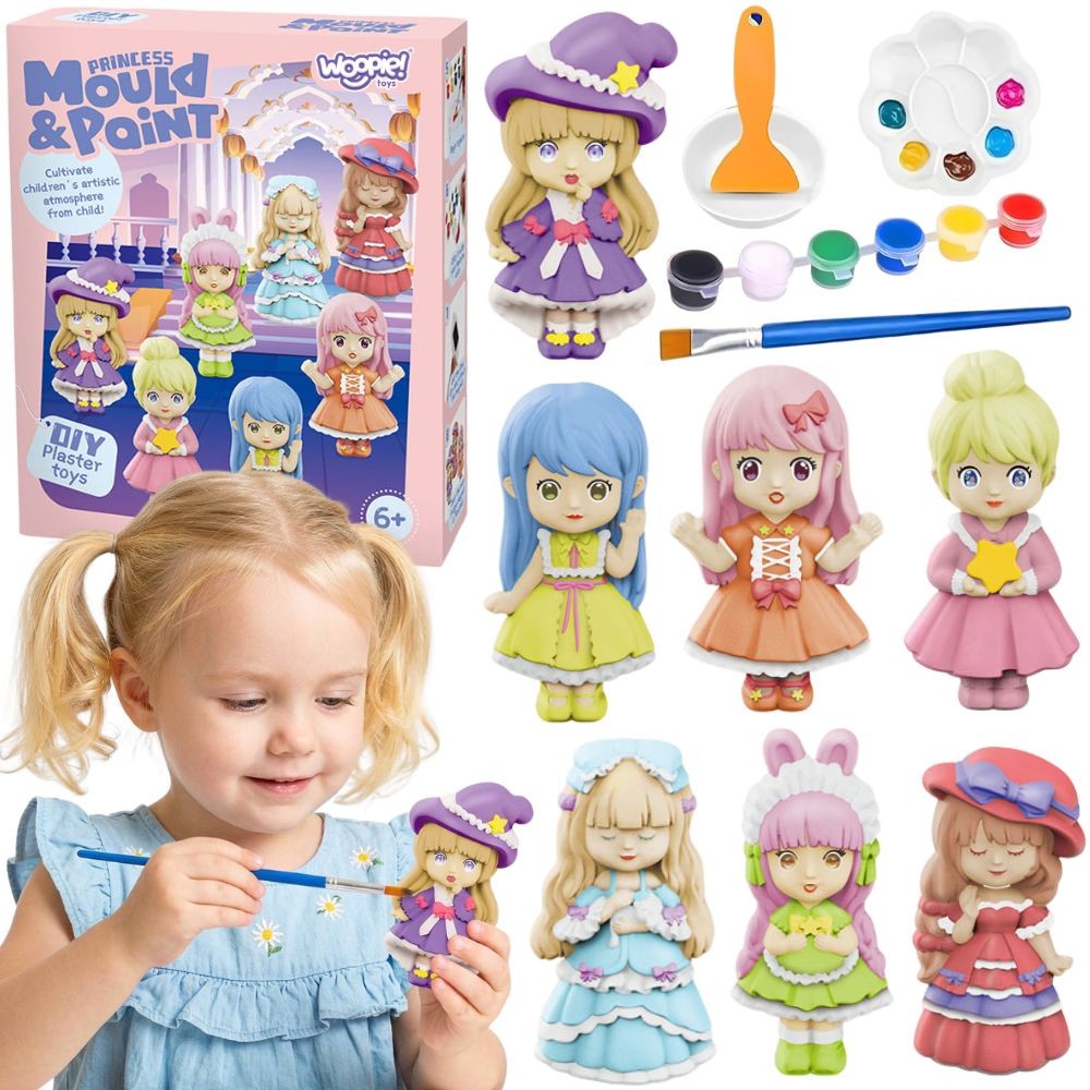 WOOPIE DIY Paint Creativity Kit - Make Plaster Castings and Paint Dolls