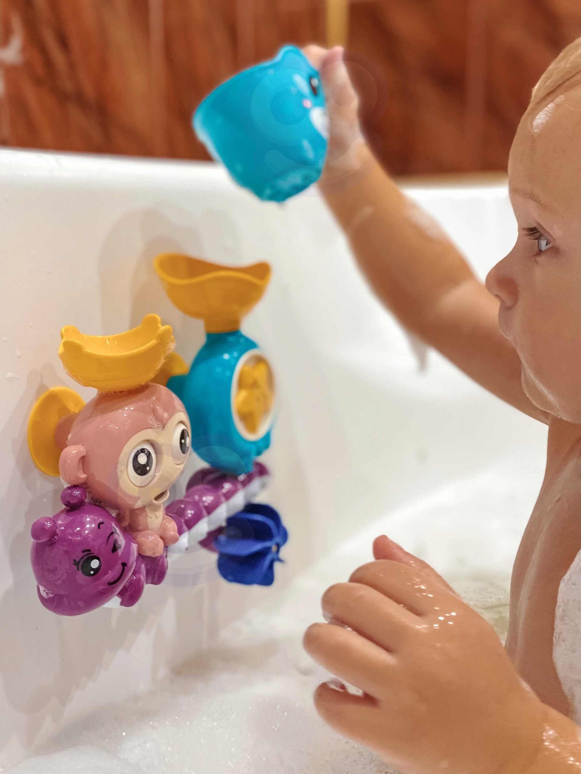 WOOPIE BABY Monkey Bath Water Toy + Cup - Slika 2
