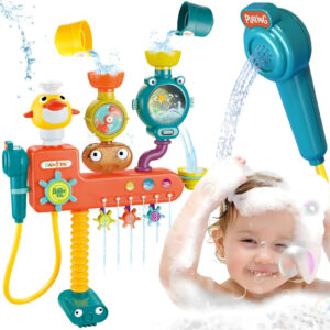 WOOPIE BABY Bath Toy Faucet Shower Fountain Overflow Duck