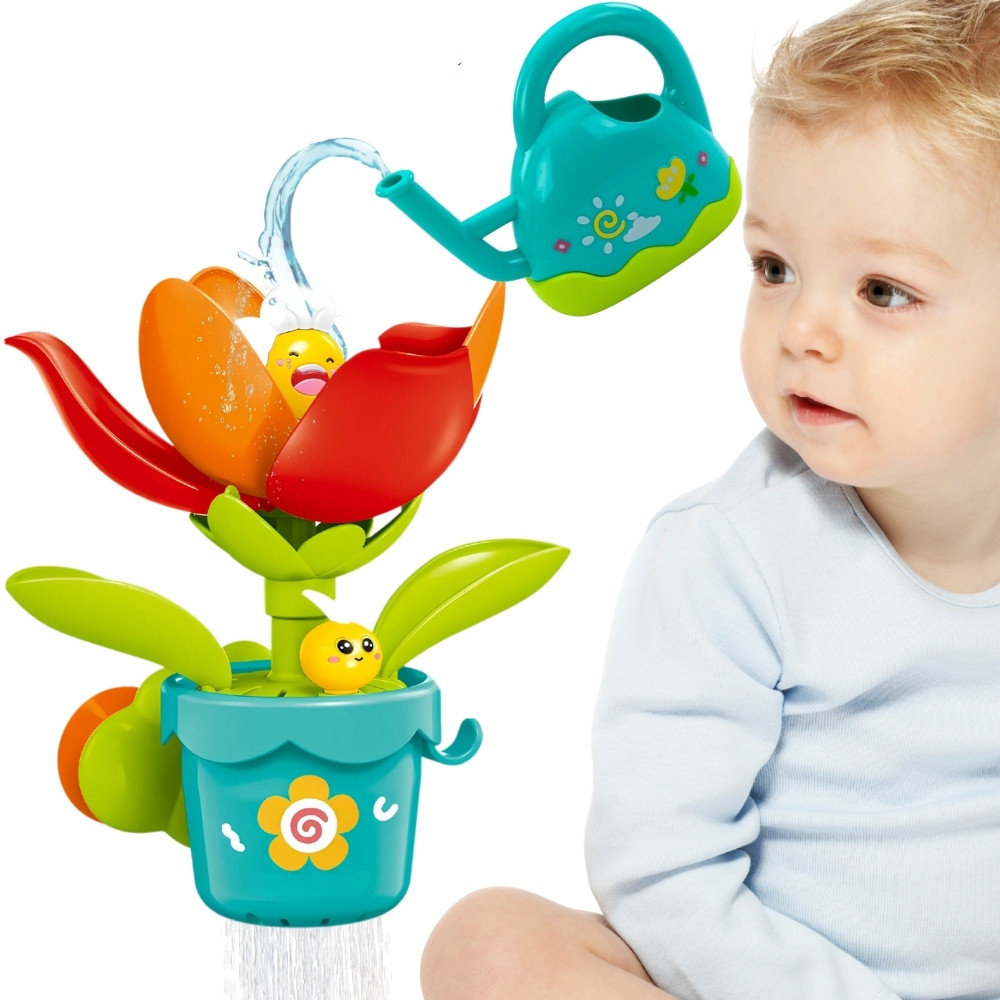 WOOPIE BABY Blooming Flower Bath Toy with Watering Can
