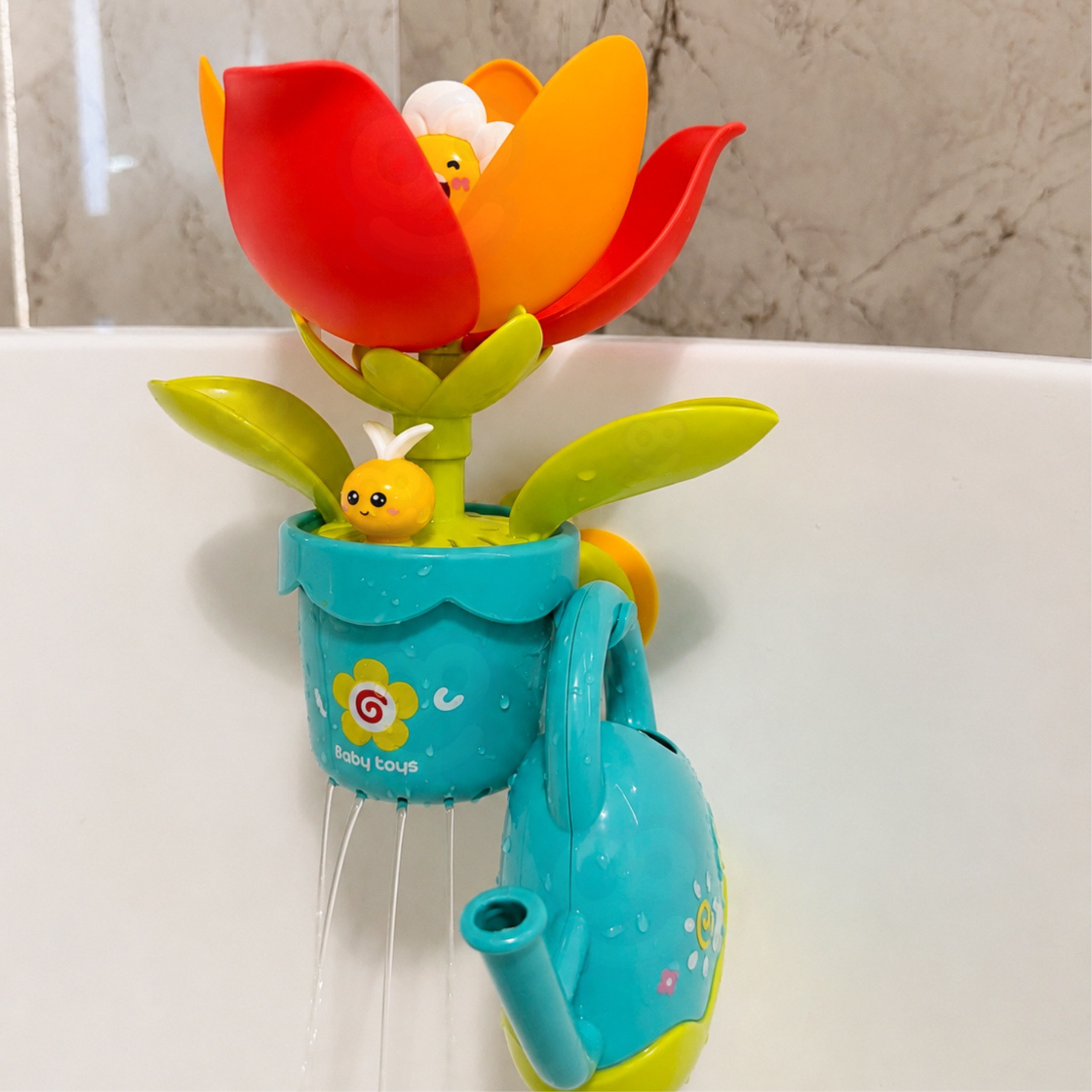 WOOPIE BABY Blooming Flower Bath Toy with Watering Can - Slika 2