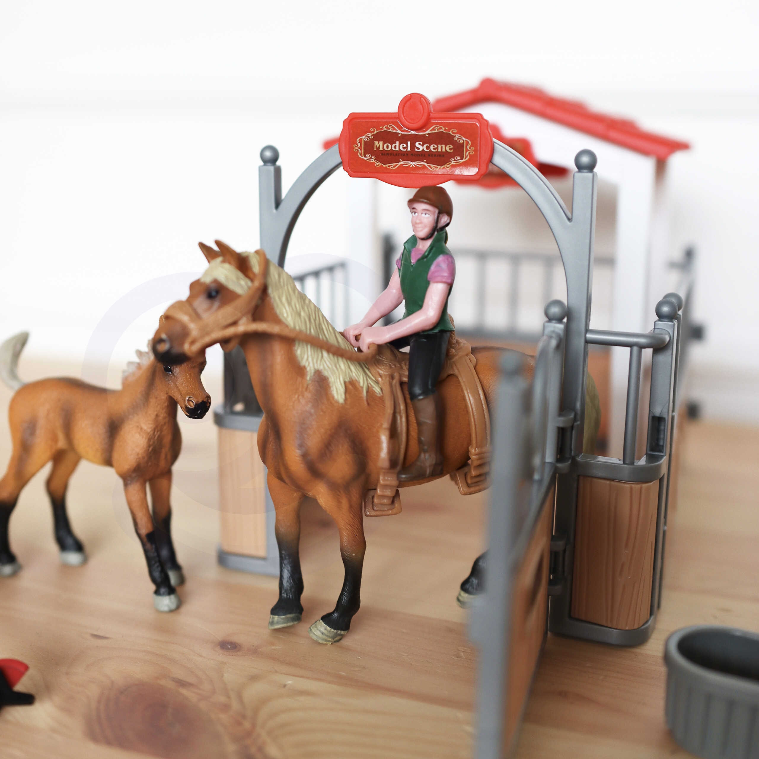 WOOPIE Set Stables Horse Pen Figures 18 pcs. - Slika 2