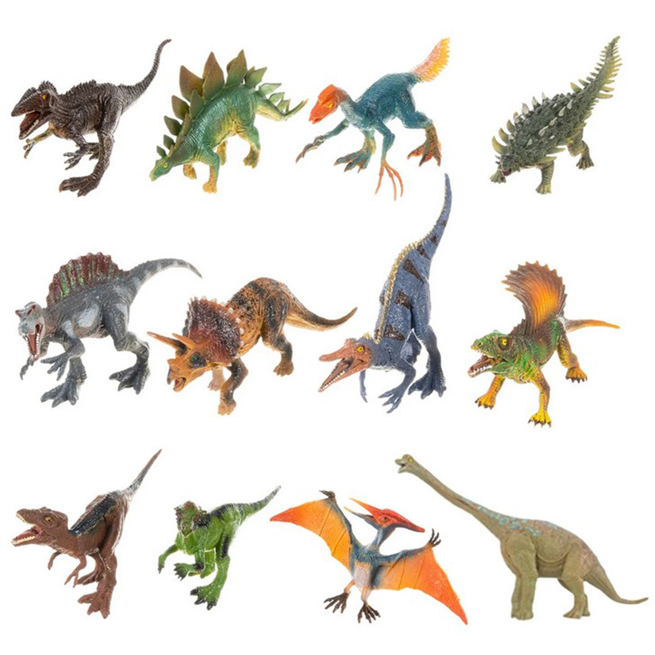 WOOPIE Large Set of Dinosaurs XXL Figures + Mat "Prehistoric World" - Slika 2