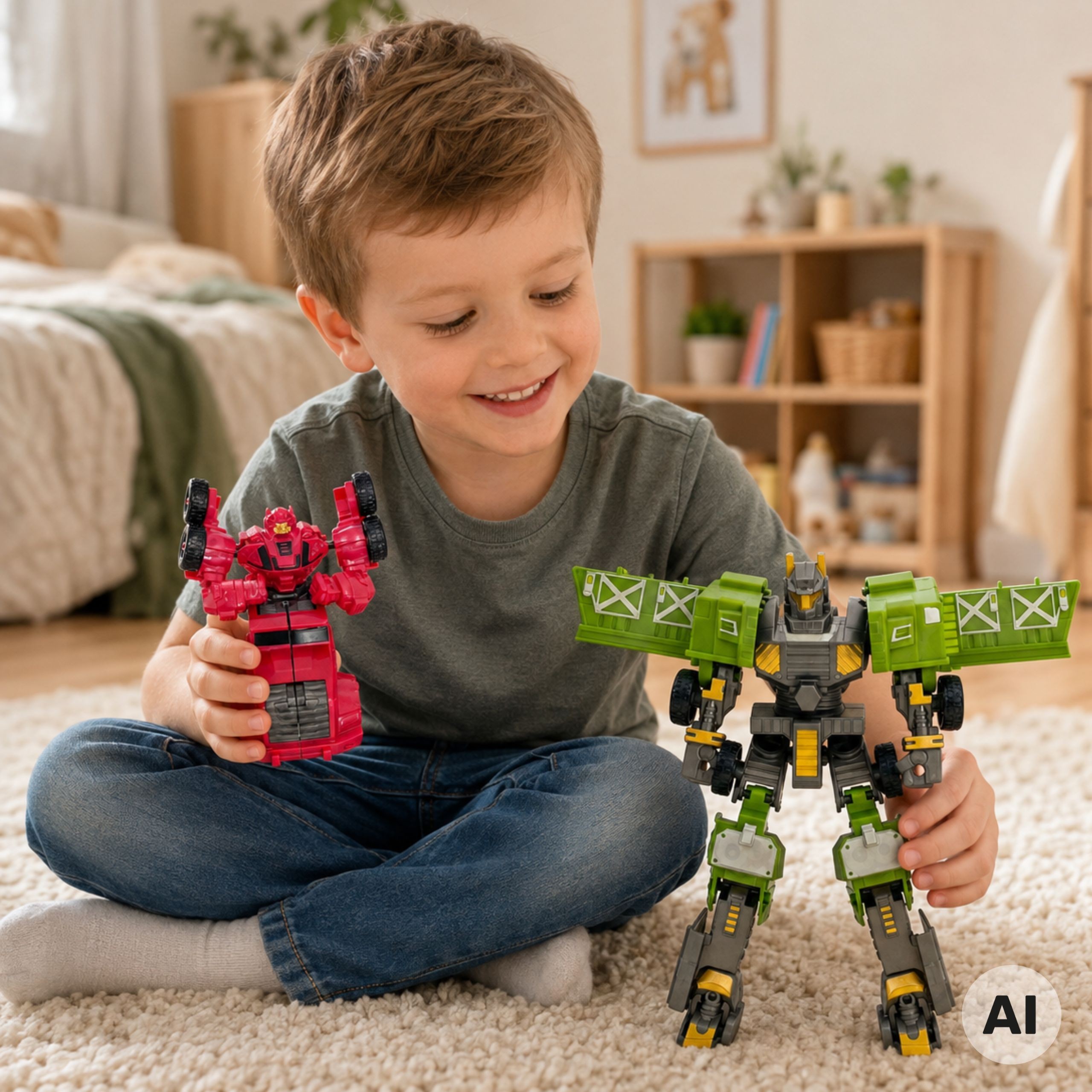 WOOPIE Transforming Robots 4-in-1 Battle Car Set - Slika 2