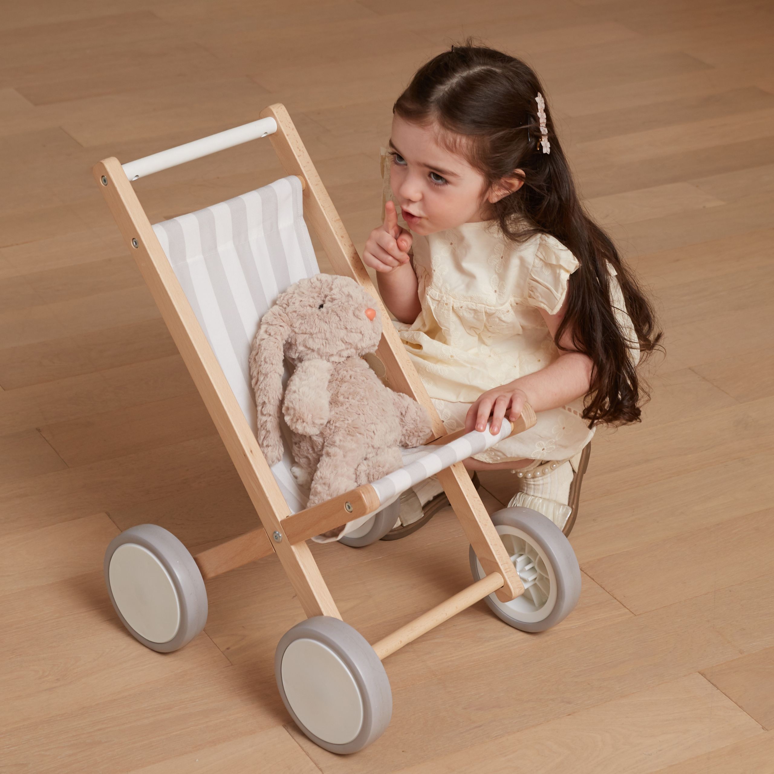VIGA Wooden Doll Stroller - Slika 2