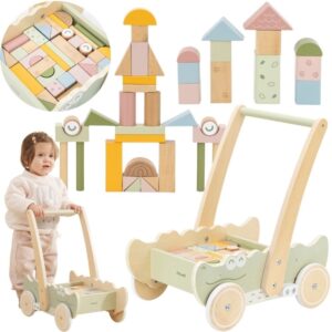 Viga Wooden Pusher Trolley