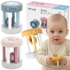 VIGA PolarB Wooden Rattle with Animal