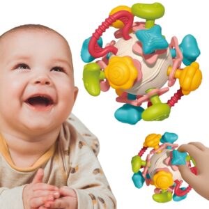 WOOPIE BABY Soft Rattle 4-in-1 Teether Sensory Toy for Babies 0m+