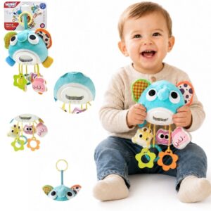 WOOPIE Baby Plush Elephant Interactive Musical Cuddly Toy with Pendants and Teethers